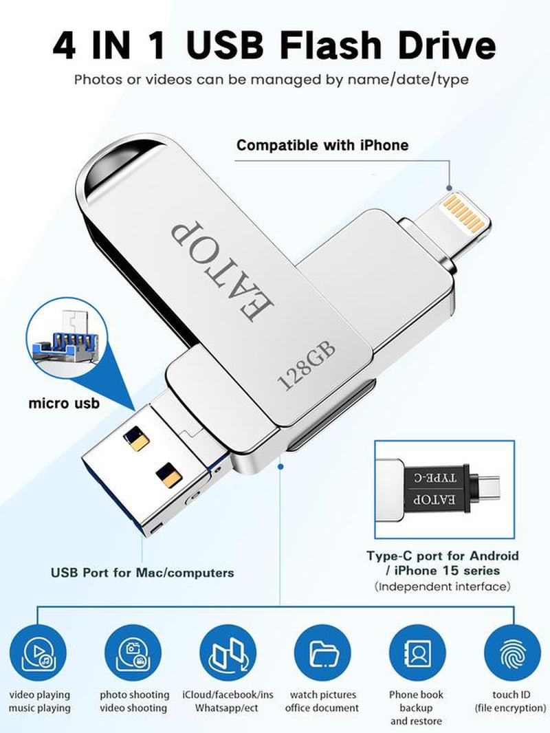 Omnidrive All-in-One Flash Drive: Expandable Storage for iPhone, iPad, Android, & PC